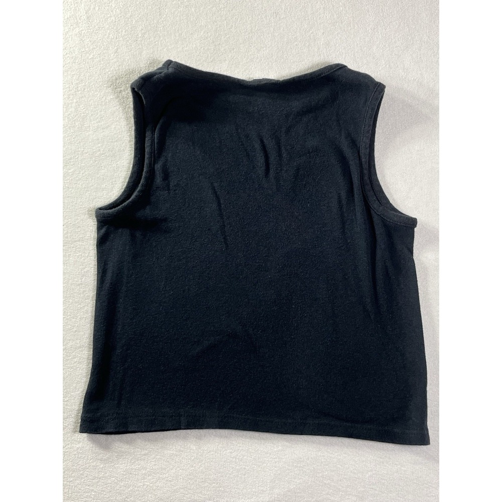 Vintage Fruit of the Loom Black Tank Top Made In USA - Picture 5 of 5